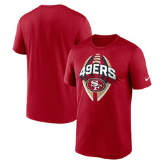 San Francisco 49ers Big & Tall Primetime Legend Icon Performance T-Shirt - Scarlet - Nike