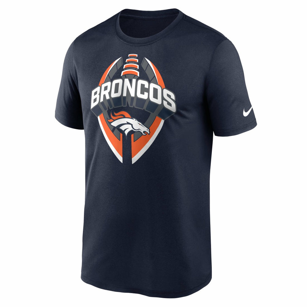 Denver Broncos Big & Tall Primetime Legend Icon Performance T-Shirt - Navy - Nike