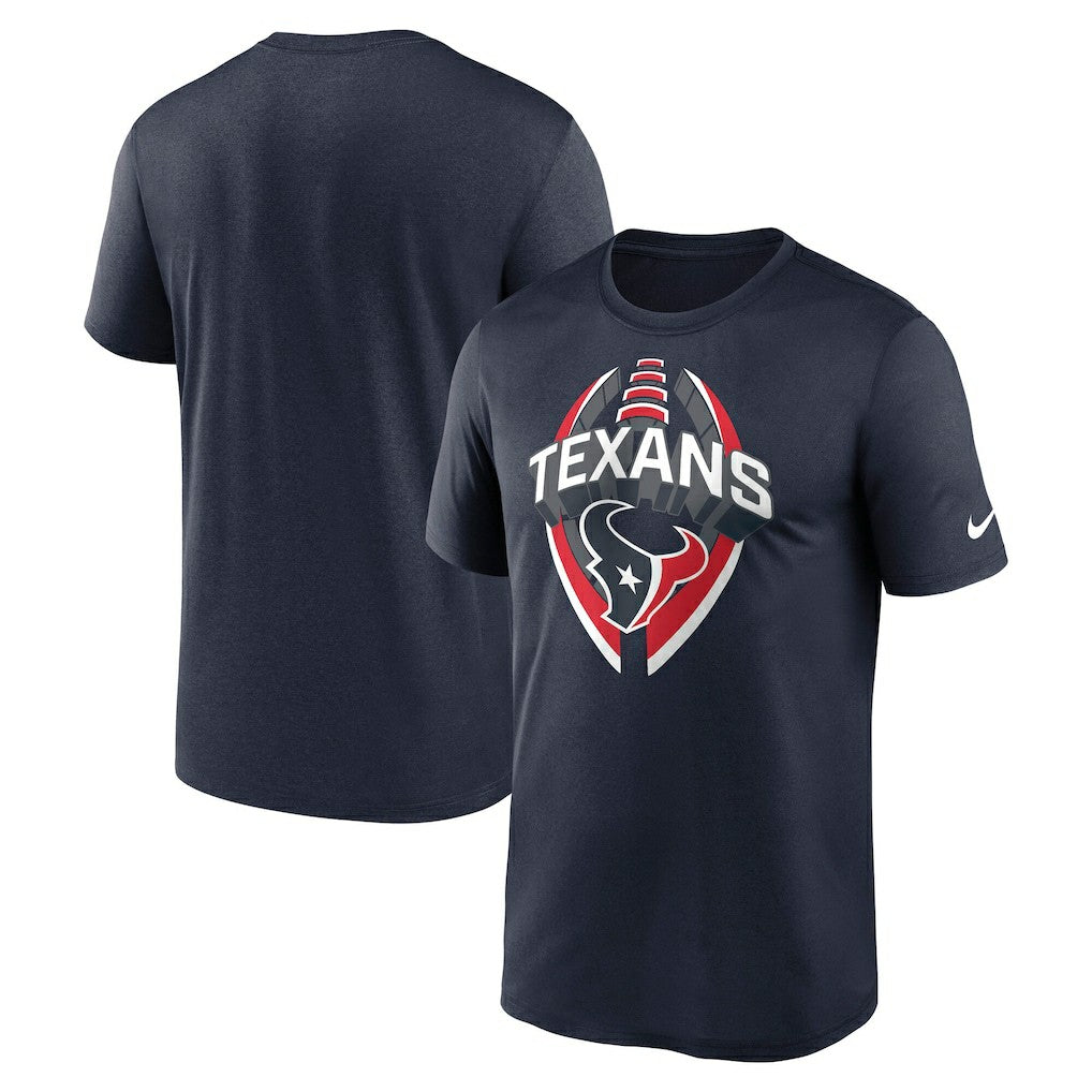 Houston Texans Big & Tall Primetime Legend Icon Performance T-Shirt - Navy - Nike