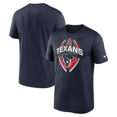 Houston Texans Big & Tall Primetime Legend Icon Performance T-Shirt - Navy - Nike