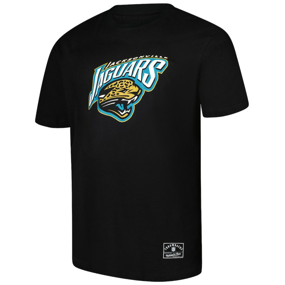 Jacksonville Jaguars Classic Crew Neck T-Shirt - Black - Mitchell & Ness