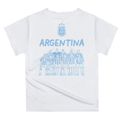 Argentina National Team Vive La Fete Youth Impressions Artwork Icons T-Shirt White