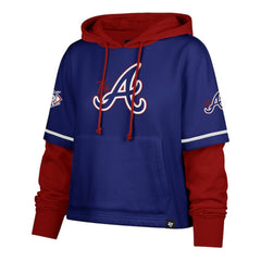 Atlanta Braves '47 Women's City Connect Shortstop Cropped Pullover Hoodie Online
