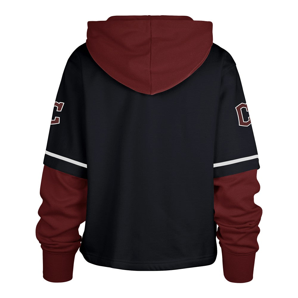 Cleveland Guardians '47 Women's City Connect Shortstop Cropped Pullover Hoodie Near Me