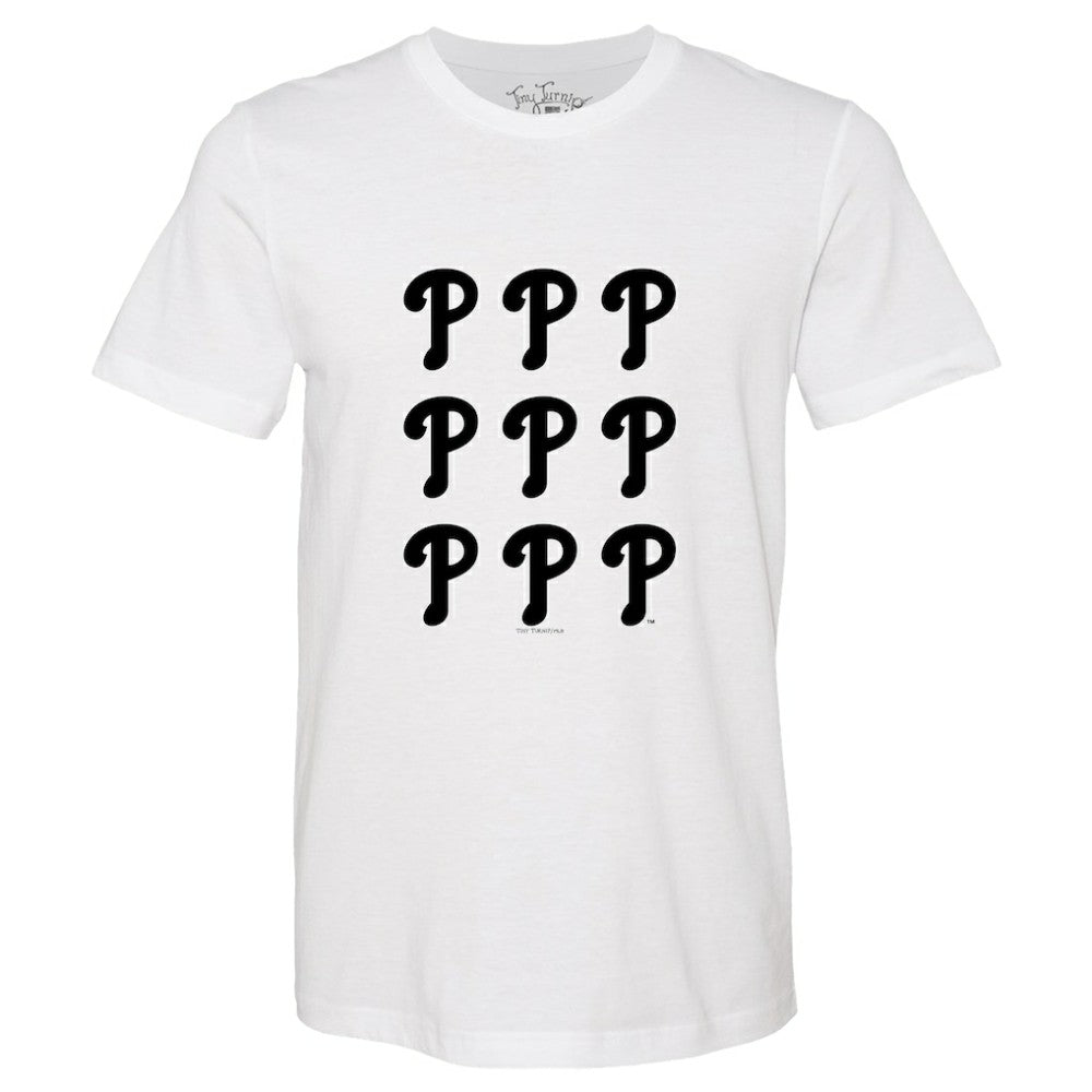 Philadelphia Phillies Tiny Turnip Women's Logo Grid T-Shirt Sale