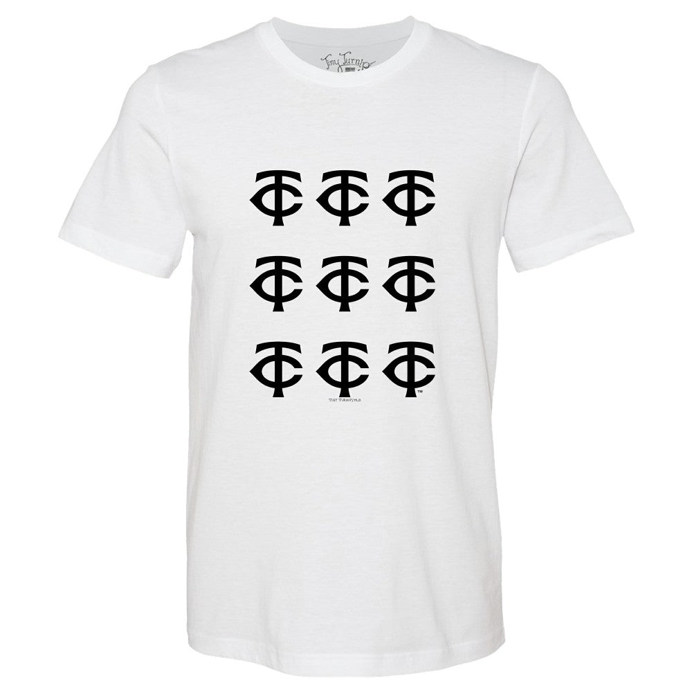 Minnesota Twins Tiny Turnip Women's Logo Grid T-Shirt for sale