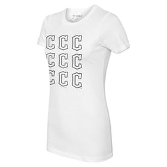 Cleveland Guardians Tiny Turnip Women's Logo Grid T-Shirt Discount