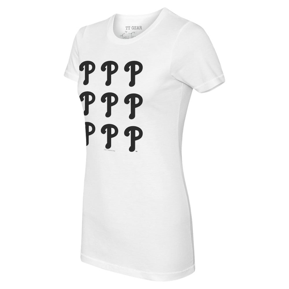 Philadelphia Phillies Tiny Turnip Women's Logo Grid T-Shirt Online