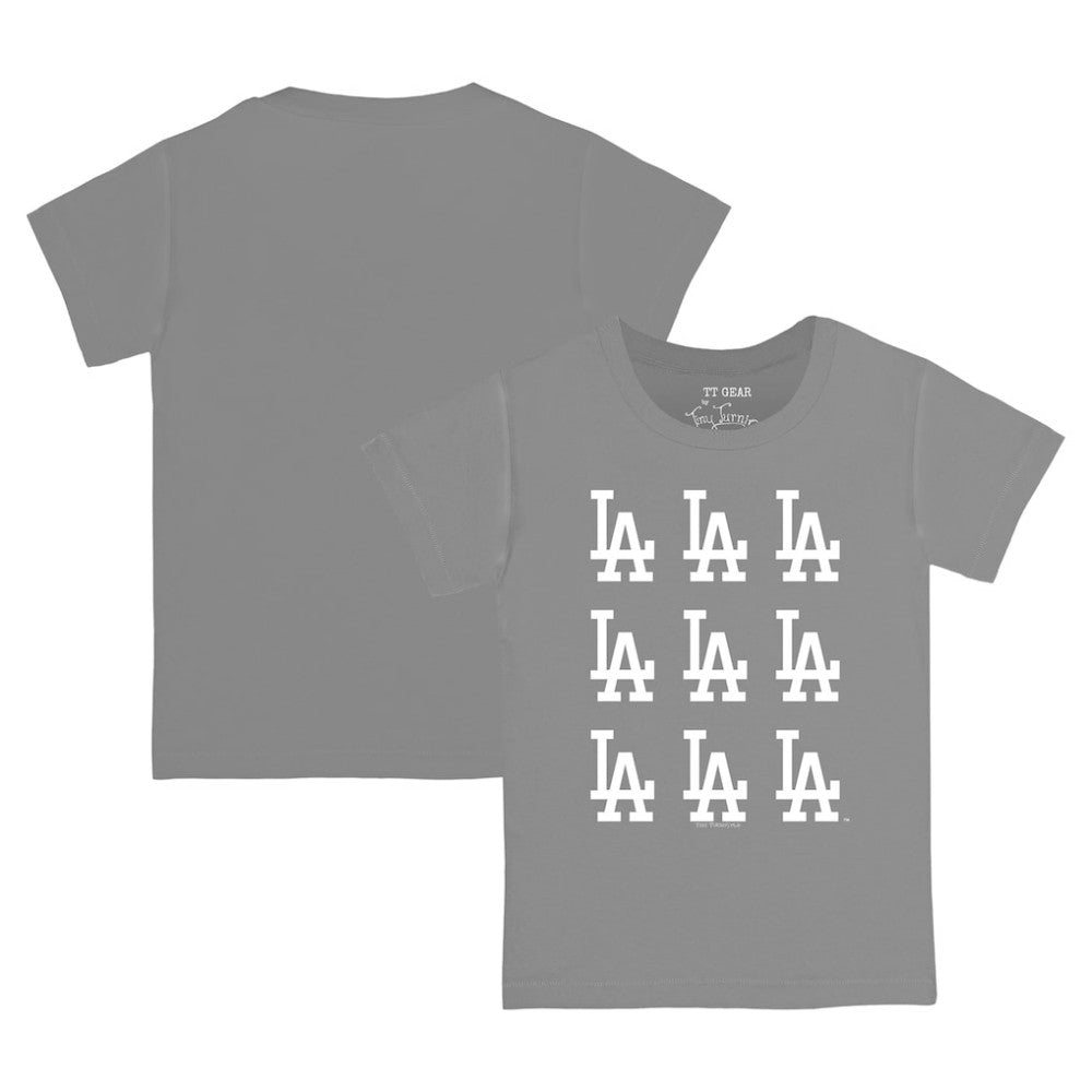 Los Angeles Dodgers Tiny Turnip Youth Logo Grid  T-Shirt Online