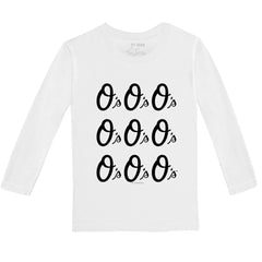 Baltimore Orioles Tiny Turnip Youth Logo Grid Long Sleeve T-Shirt Online