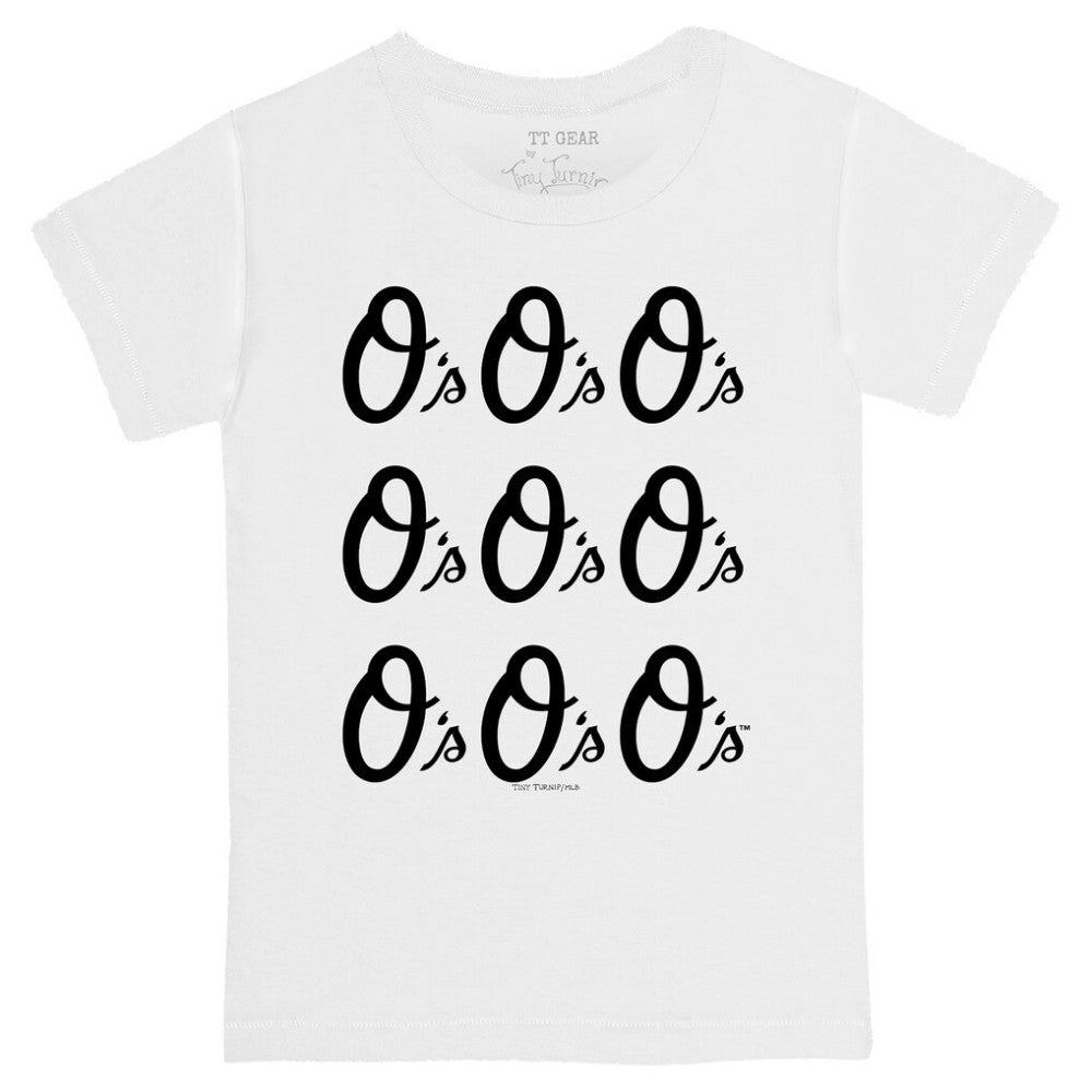 Baltimore Orioles Tiny Turnip Youth Logo Grid T-Shirt for sale