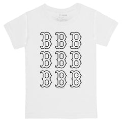 Boston Red Sox Tiny Turnip Youth Logo Grid T-Shirt Outlet