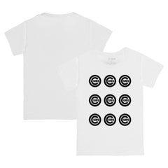 Chicago Cubs Tiny Turnip Youth Logo Grid T-Shirt Outlet