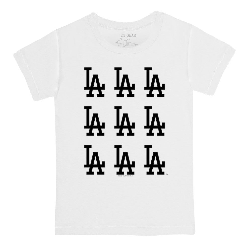 Los Angeles Dodgers Tiny Turnip Youth Logo Grid T-Shirt Sale