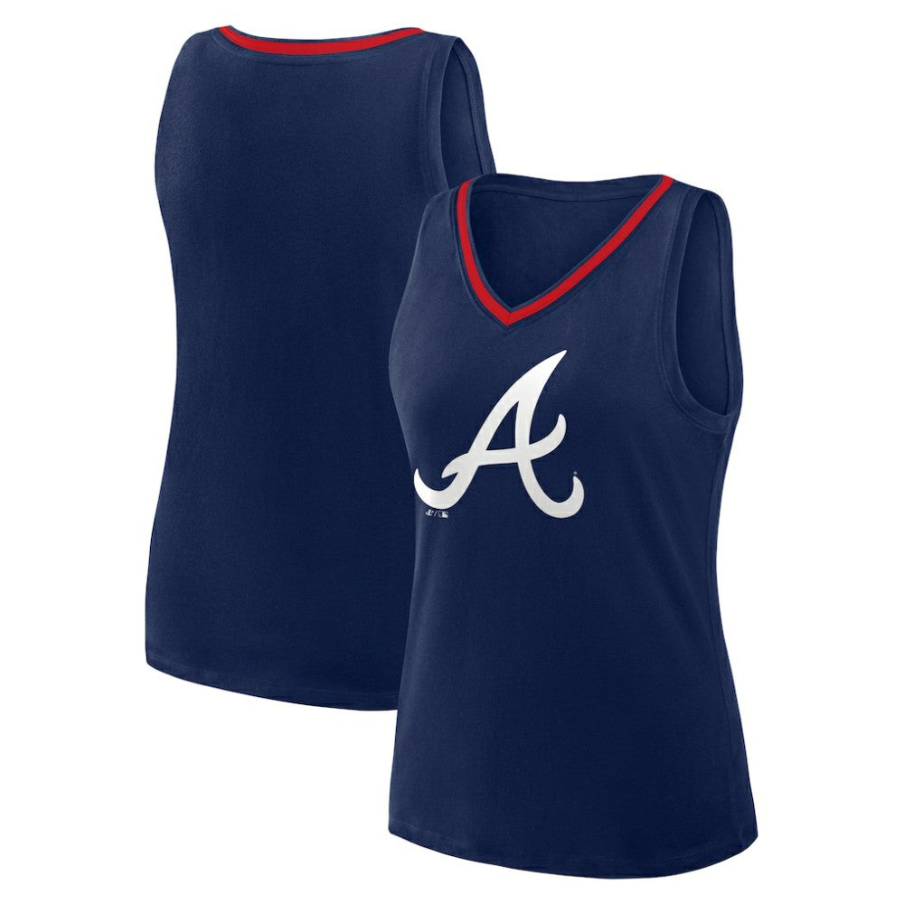 Atlanta Braves Women's Plus Sized Stellar Win V-Neck Tank Top Online