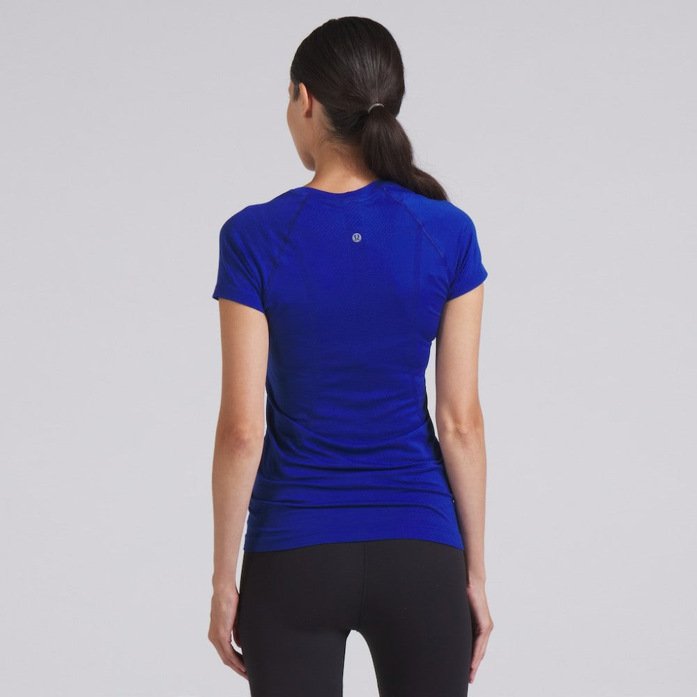 New York Rangers lululemon Women's Swiftly Tech Short-Sleeve Shirt 2.0 - College Cobalt | NHL Lifestyle