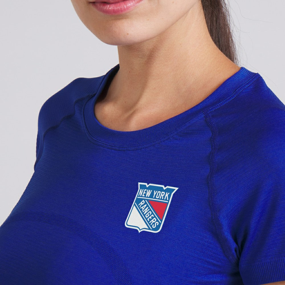 New York Rangers lululemon Women's Swiftly Tech Short-Sleeve Shirt 2.0 - College Cobalt | NHL Lifestyle