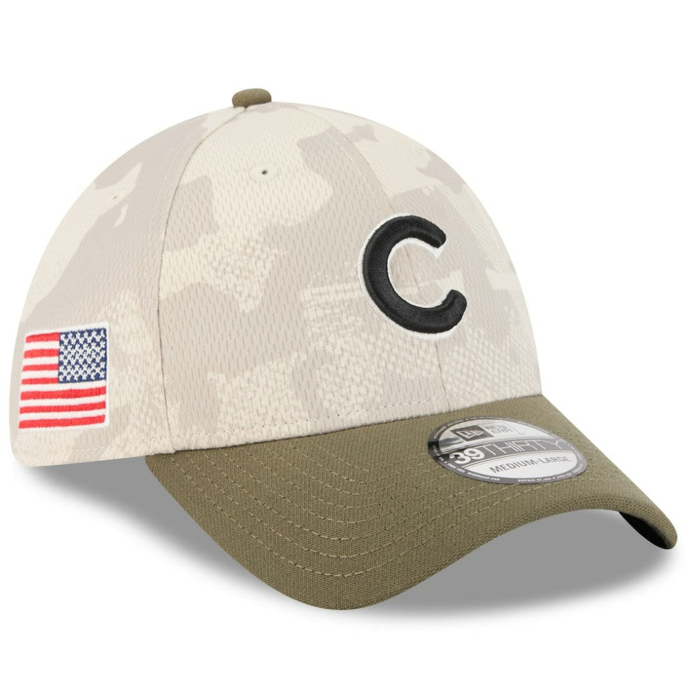 Chicago Cubs New Era 2025 Armed Forces Day 39THIRTY Flex Hat for sale
