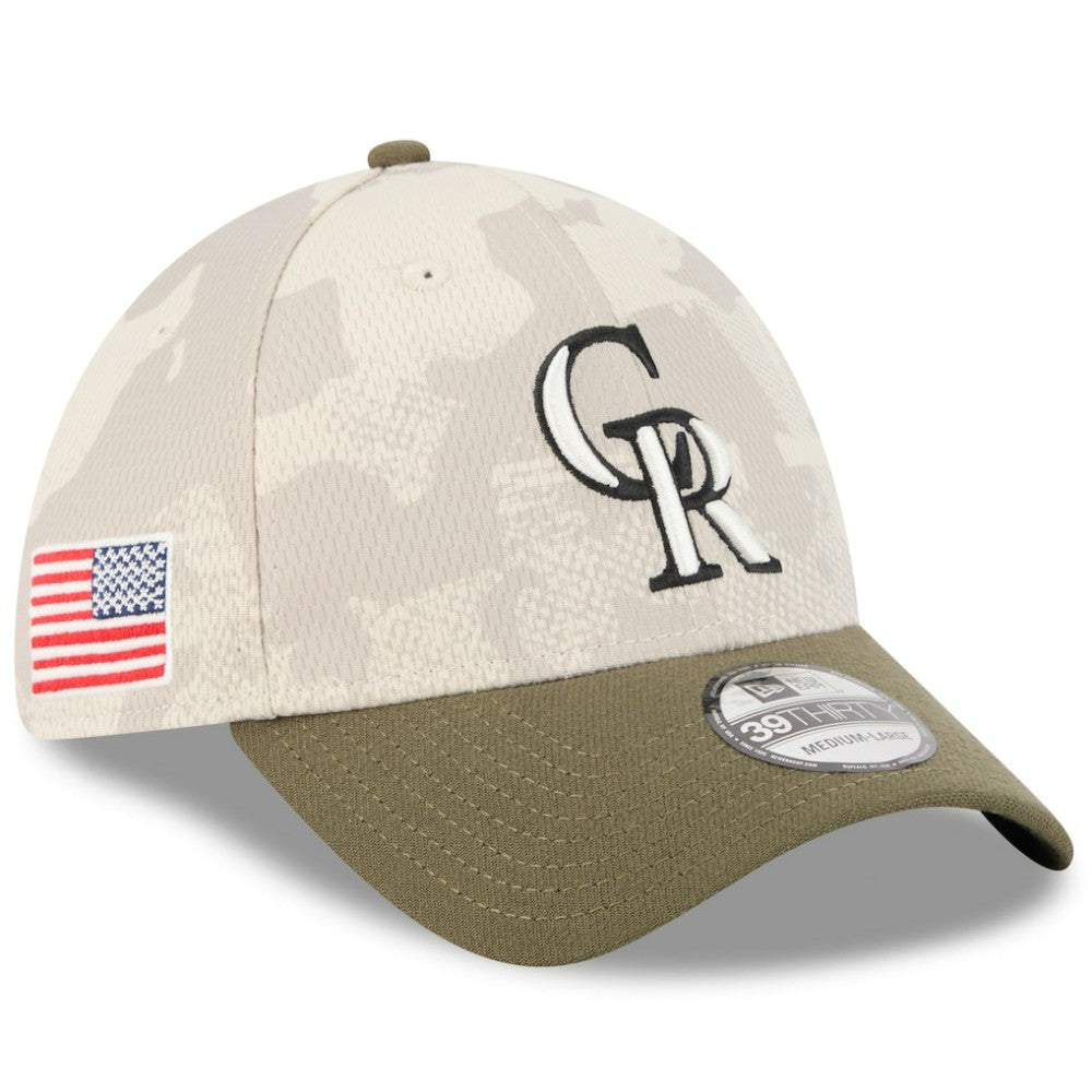 Colorado Rockies New Era 2025 Armed Forces Day 39THIRTY Flex Hat Sale