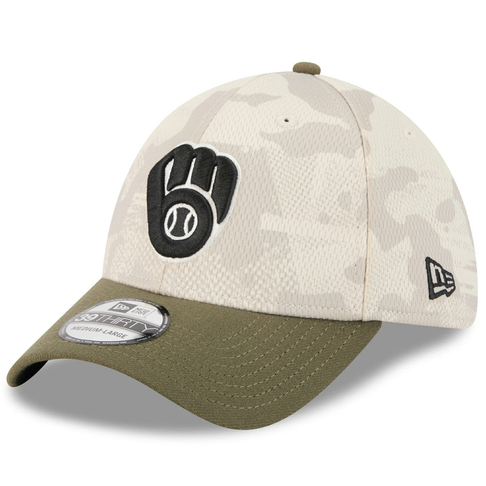 Milwaukee Brewers New Era 2025 Armed Forces Day 39THIRTY Flex Hat Sale