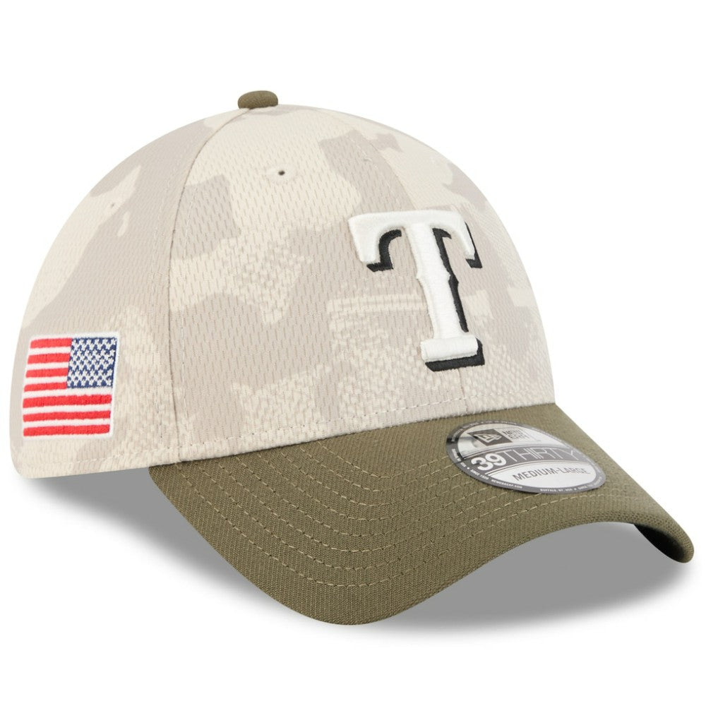 Texas Rangers New Era 2025 Armed Forces Day 39THIRTY Flex Hat Sale
