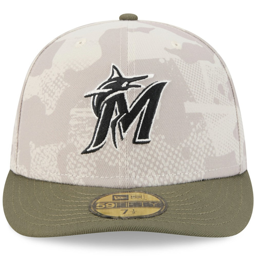 Miami Marlins New Era 2025 Armed Forces Day 59FIFTY Fitted Hat Near Me