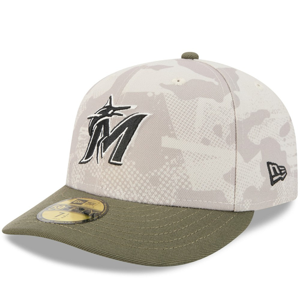 Miami Marlins New Era 2025 Armed Forces Day 59FIFTY Fitted Hat Near Me