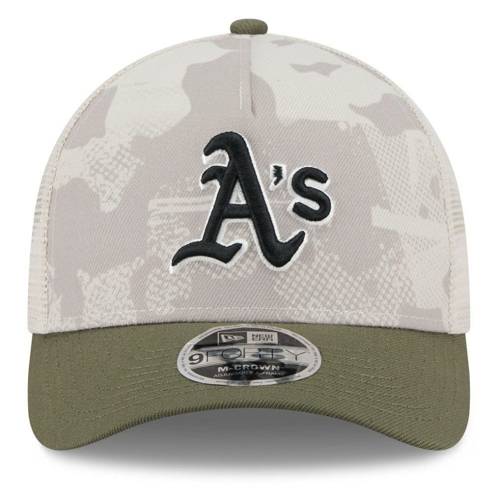 Athletics New Era 2025 Armed Forces Day 9FORTY M-Crown A-Frame Adjustable Hat Sale