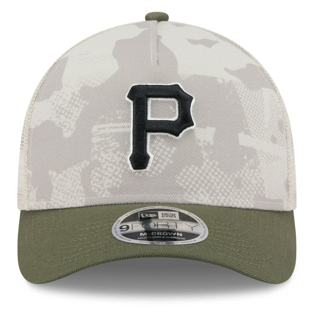Pittsburgh Pirates New Era 2025 Armed Forces Day 9FORTY M-Crown A-Frame Adjustable Hat Sale