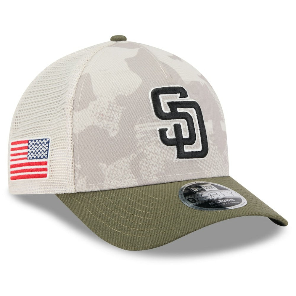 San Diego Padres New Era 2025 Armed Forces Day 9FORTY M-Crown A-Frame Adjustable Hat Sale