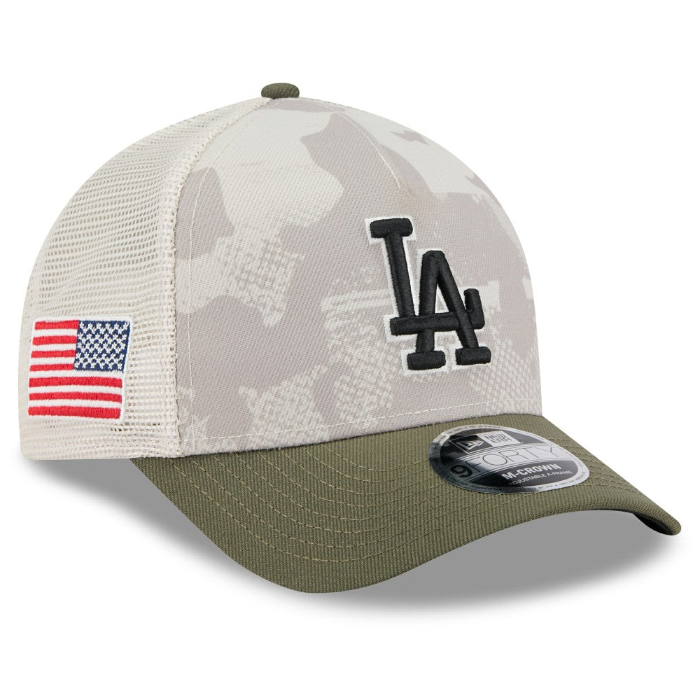 Los Angeles Dodgers New Era 2025 Armed Forces Day 9FORTY M-Crown A-Frame Adjustable Hat Discount