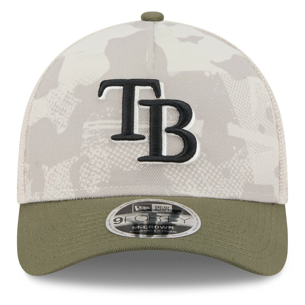 Tampa Bay Rays New Era 2025 Armed Forces Day 9FORTY M-Crown A-Frame Adjustable Hat Near Me