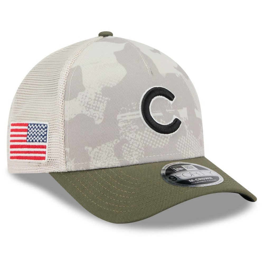 Chicago Cubs New Era 2025 Armed Forces Day 9FORTY M-Crown A-Frame Adjustable Hat Discount