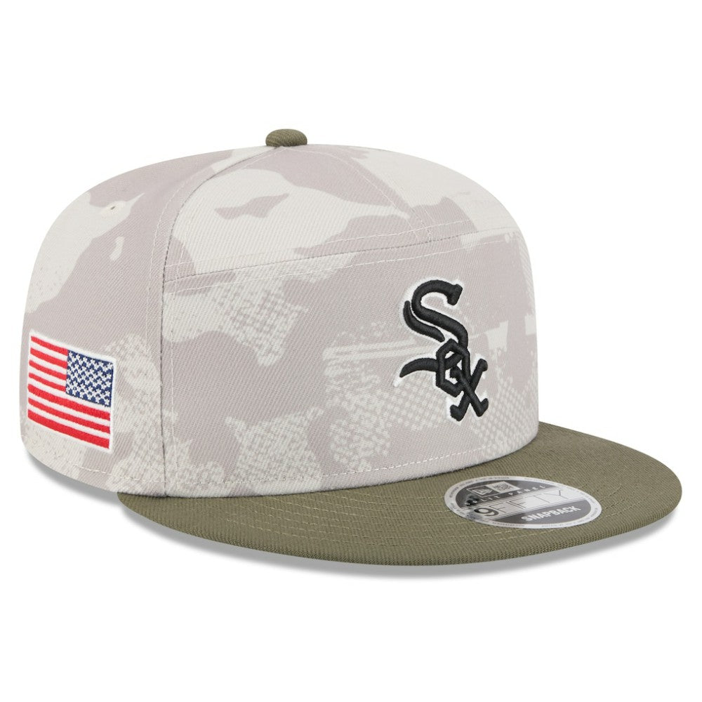 Chicago White Sox New Era 2025 Armed Forces Day Split Panel 9FIFTY Snapback Hat Discount