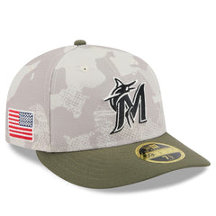 Miami Marlins New Era 2025 Armed Forces Day Low Profile 59FIFTY Fitted Hat Near Me