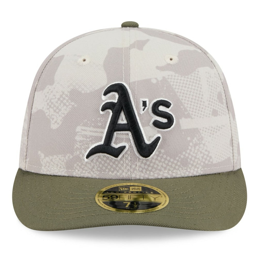 Athletics New Era 2025 Armed Forces Day Low Profile 59FIFTY Fitted Hat Near Me