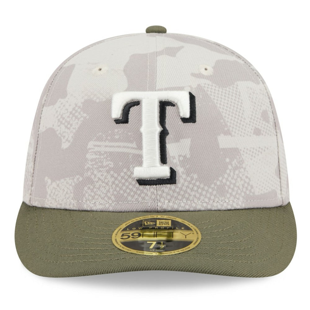 Texas Rangers New Era 2025 Armed Forces Day Low Profile 59FIFTY Fitted Hat Sale