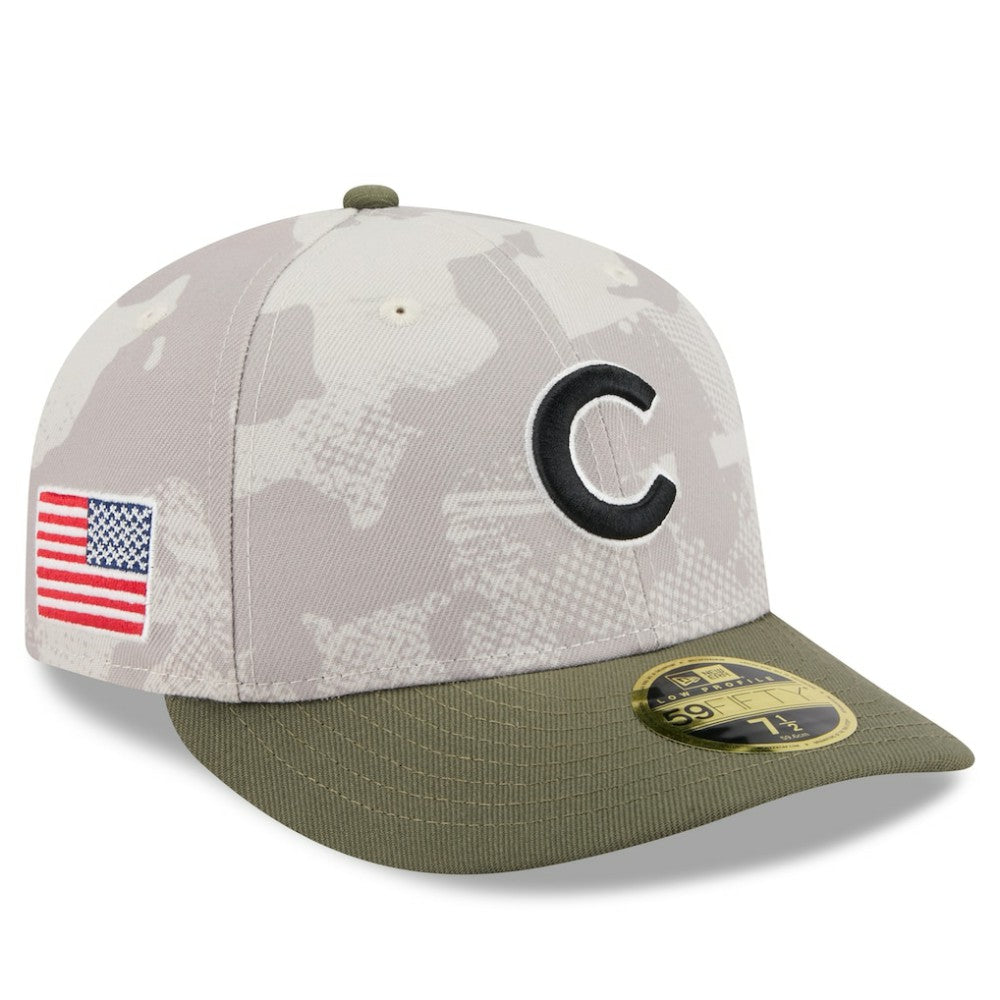 Chicago Cubs New Era 2025 Armed Forces Day Low Profile 59FIFTY Fitted Hat Near Me