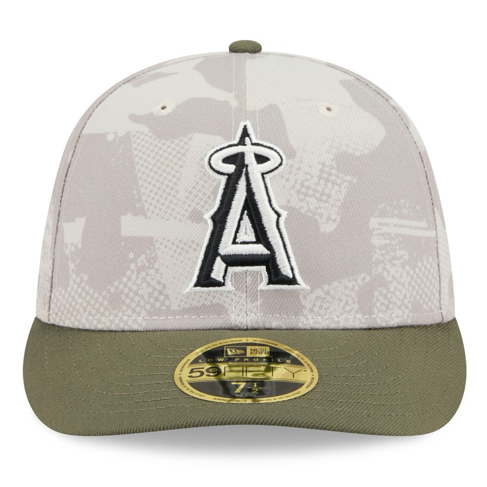 Los Angeles Angels New Era 2025 Armed Forces Day Low Profile 59FIFTY Fitted Hat for sale