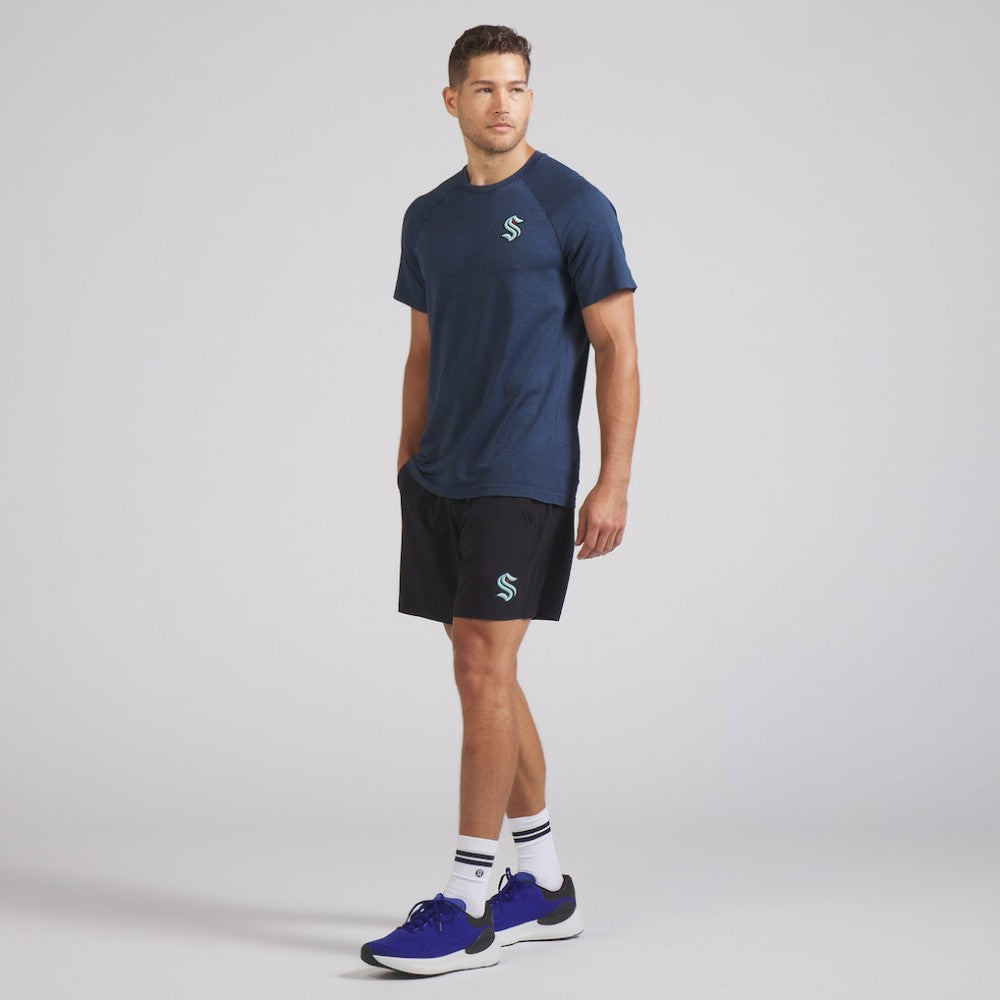 Seattle Kraken lululemon Metal Vent Tech Short-Sleeve Shirt - Mineral Blue | NHL Lifestyle
