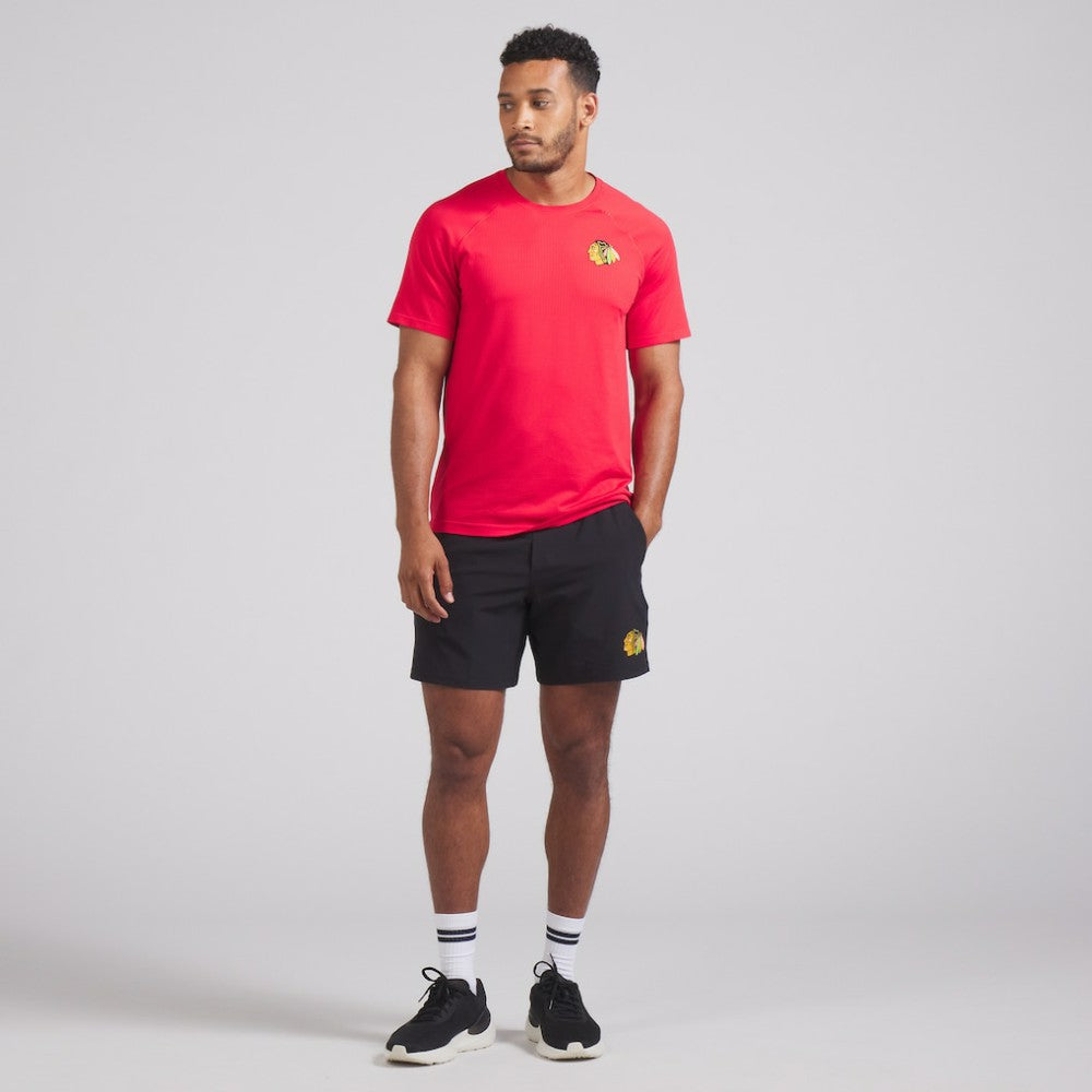 Chicago Blackhawks lululemon Metal Vent Tech Short-Sleeve Shirt - True Red | NHL discount