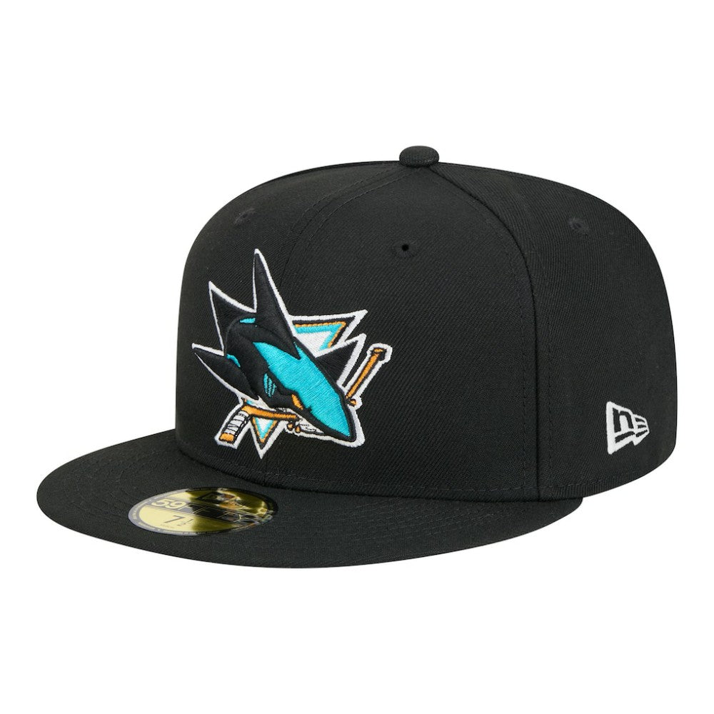 San Jose Sharks New Era Core 59FIFTY Fitted Hat - Black | New Era Lifestyle