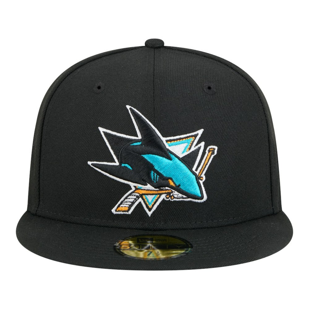 San Jose Sharks New Era Core 59FIFTY Fitted Hat - Black | New Era Lifestyle