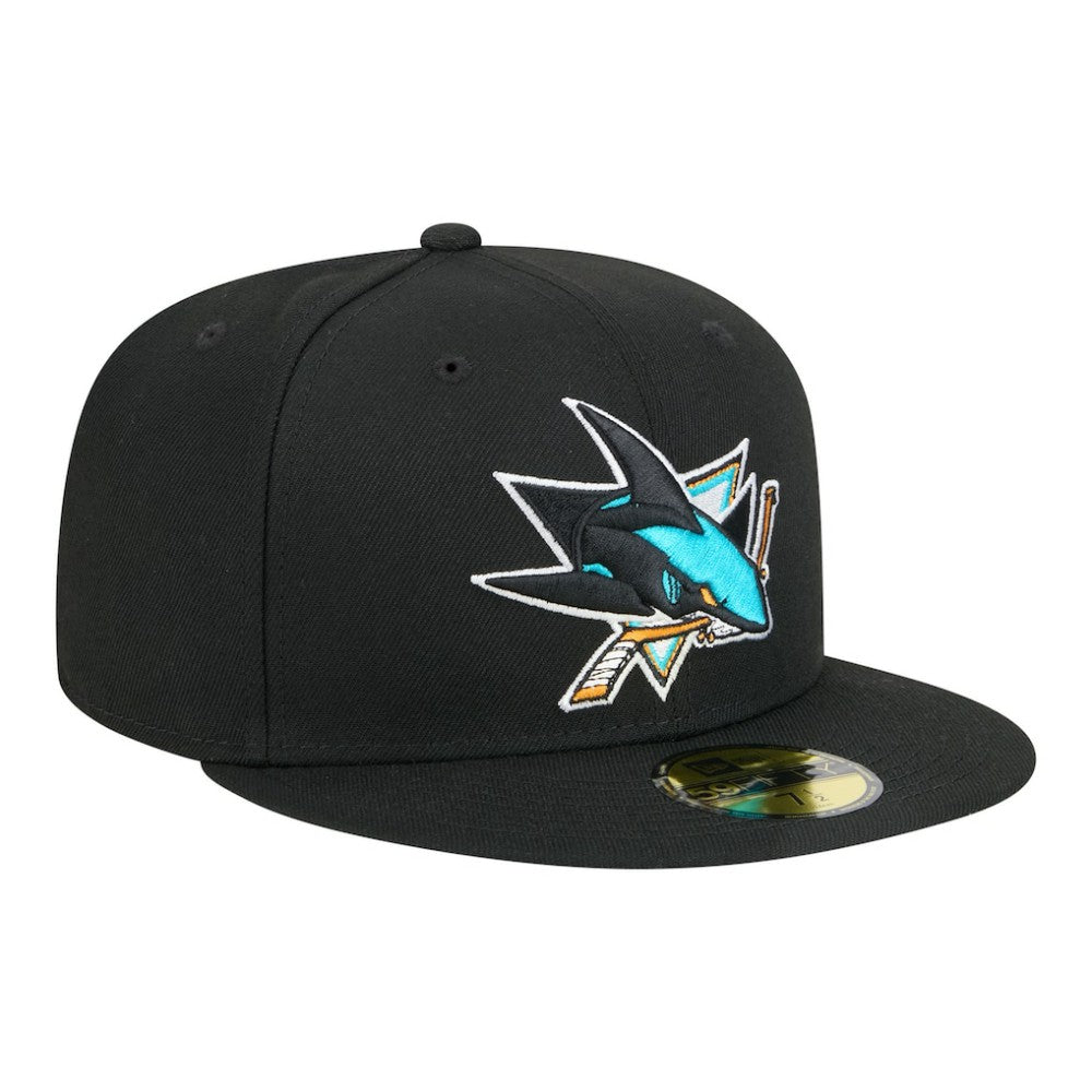 San Jose Sharks New Era Core 59FIFTY Fitted Hat - Black | New Era Lifestyle