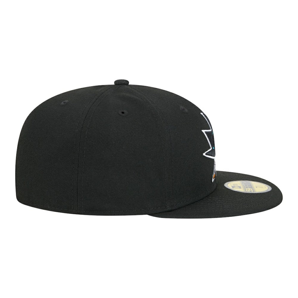 San Jose Sharks New Era Core 59FIFTY Fitted Hat - Black | New Era Lifestyle