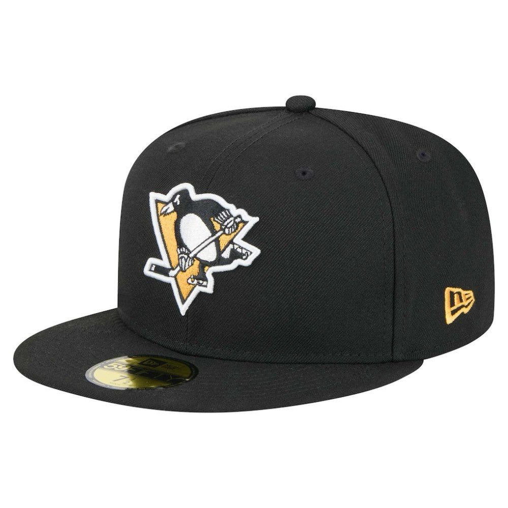Pittsburgh Penguins New Era Core 59FIFTY Fitted Hat - Black | New Era Clearance