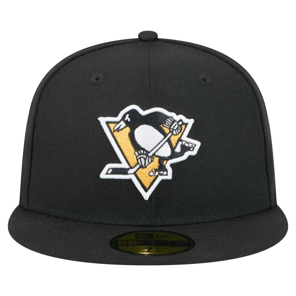 Pittsburgh Penguins New Era Core 59FIFTY Fitted Hat - Black | New Era Clearance