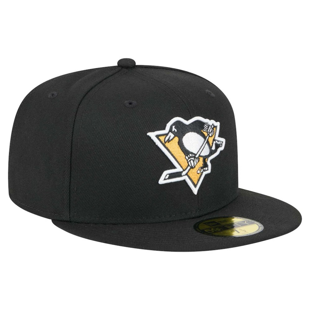 Pittsburgh Penguins New Era Core 59FIFTY Fitted Hat - Black | New Era Clearance