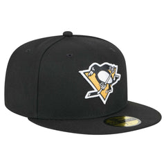 Pittsburgh Penguins New Era Core 59FIFTY Fitted Hat - Black | New Era Clearance