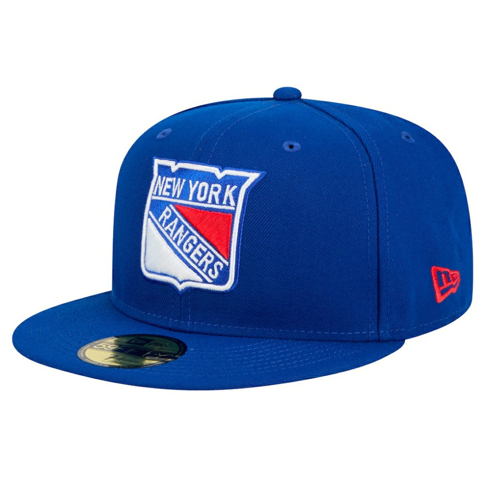 New York Rangers New Era Core 59FIFTY Fitted Hat - Blue | New Era Clearance